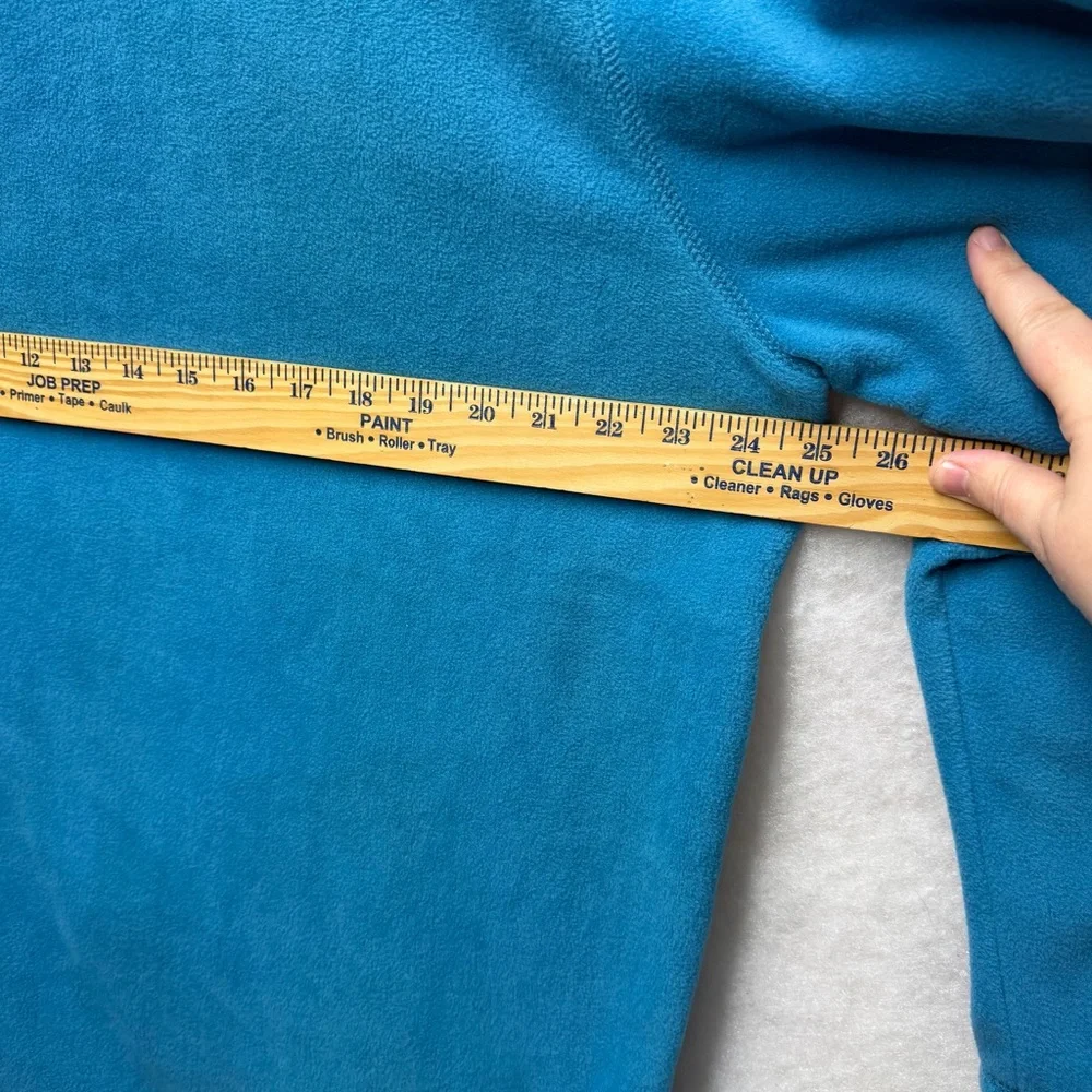 NWT Croft & Barrow Men’s Arctic Fleece Quarter-Zip Pullover Jacket XL Teal Blue - Picture 9 of 10